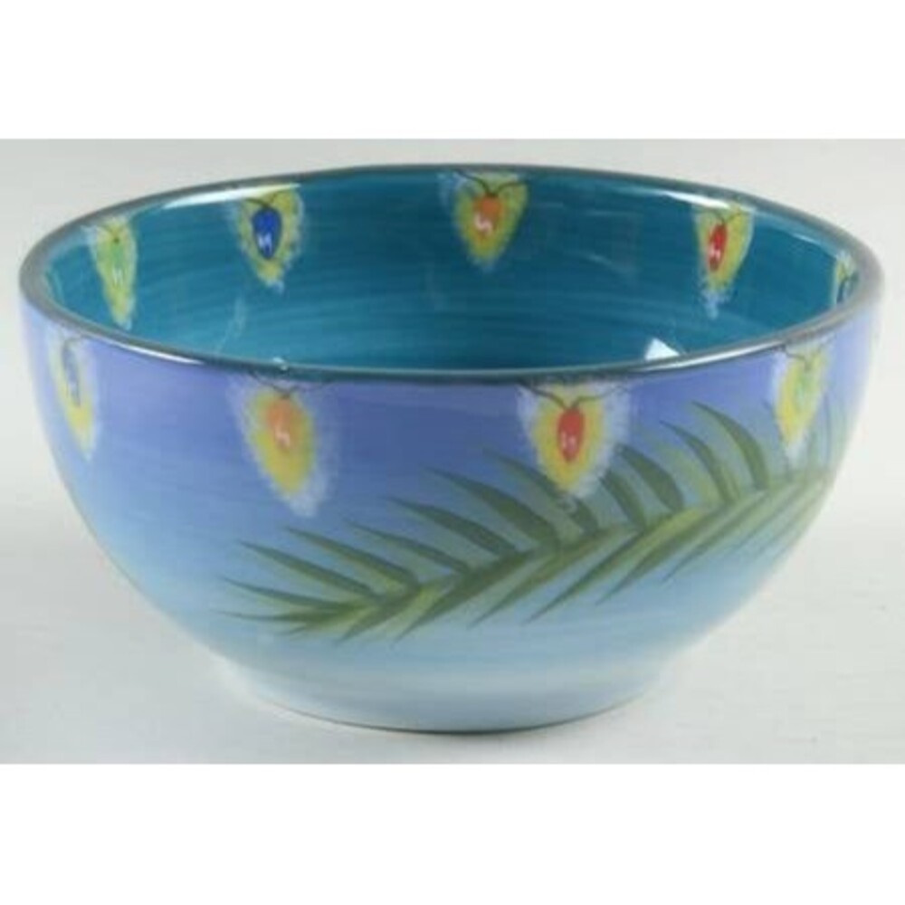 Tropical Holiday By Clay Art Pottery Rare Discontinued Replacement Glazed Bowl